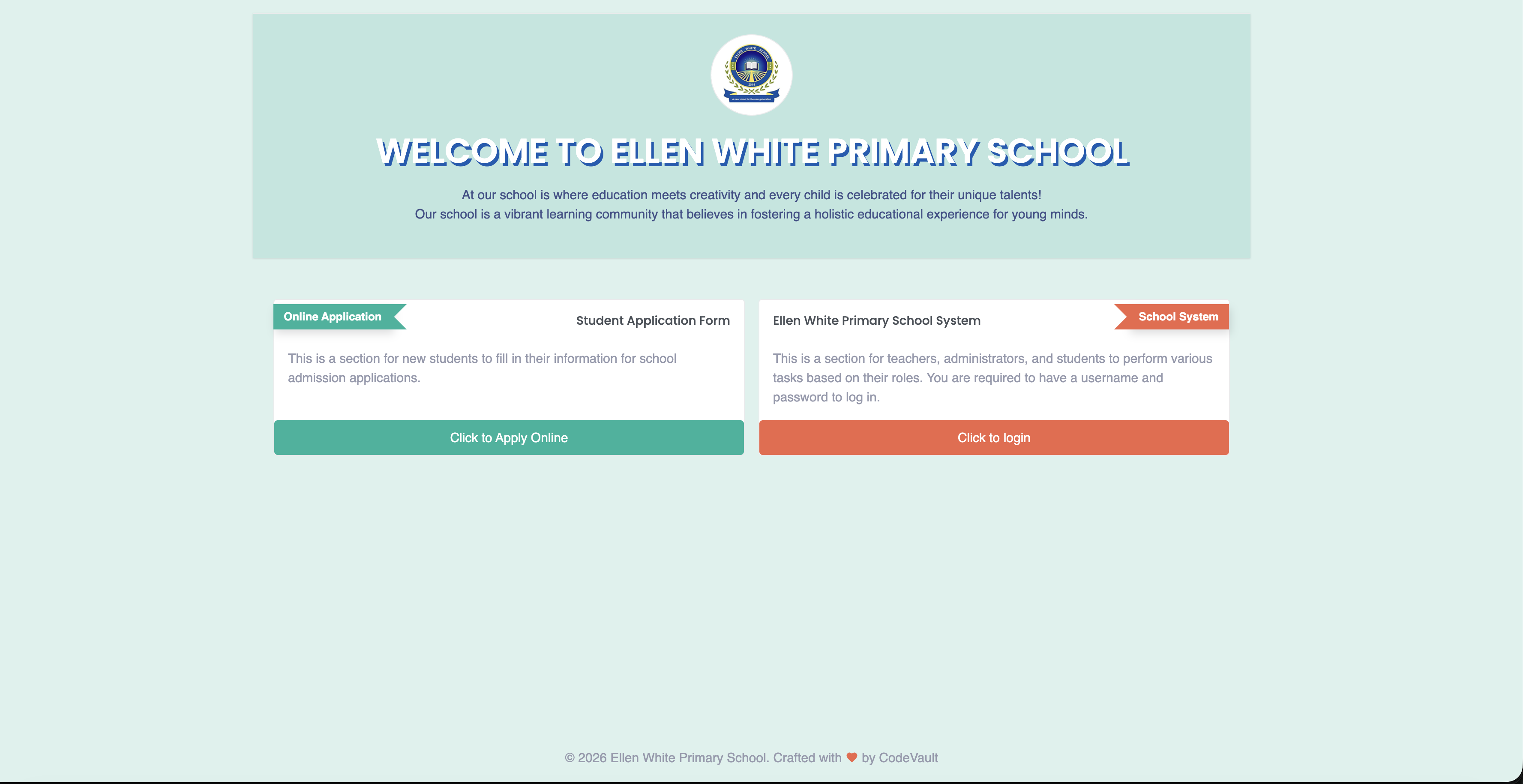 Ellen White School - EWS MIS